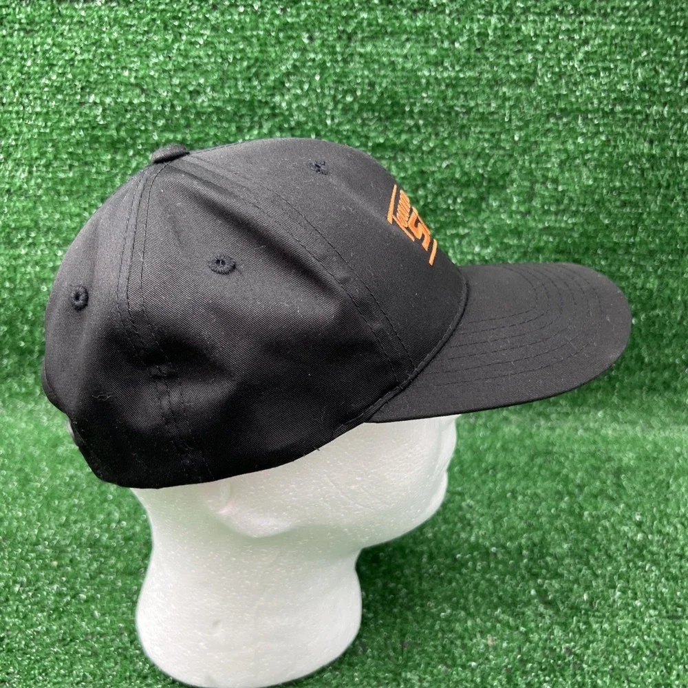 Team STIHL Outfitters Power Tools‎ Baseball Hat Cap Black Orange Logo Adjustable - Picture 3 of 8